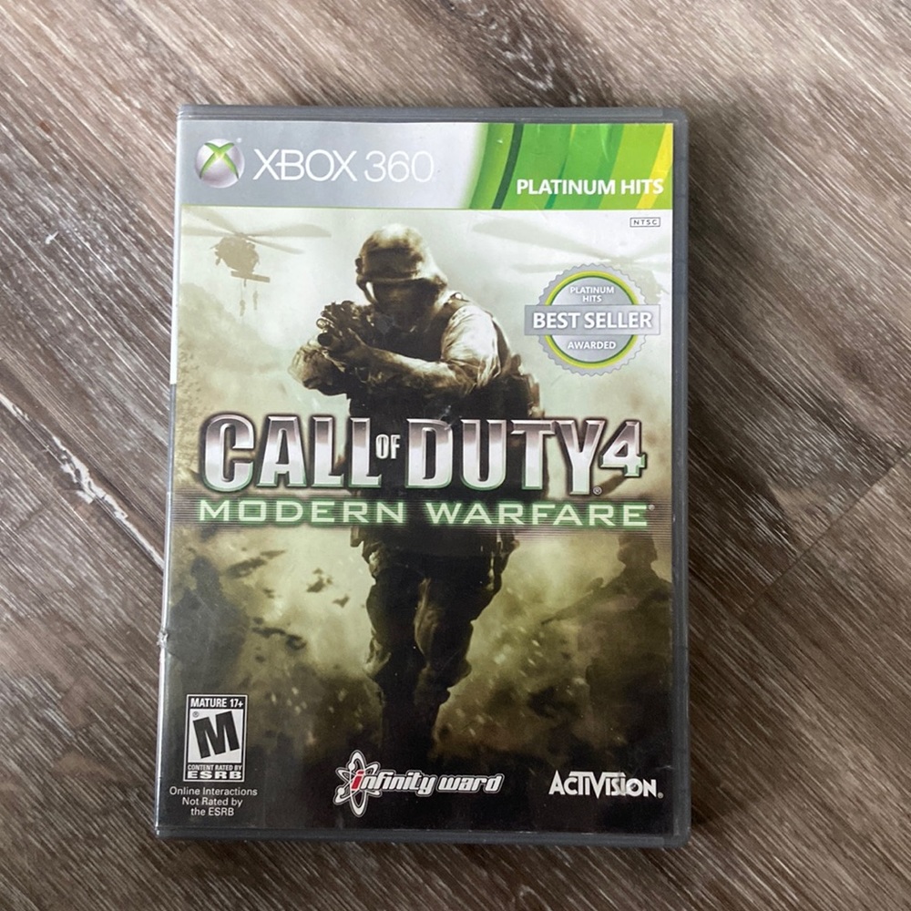 Xbox 360 call of duty 4 modern warfare
